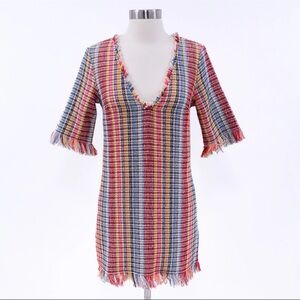 House of Harlow 1960 Colorful Striped Mini Dress